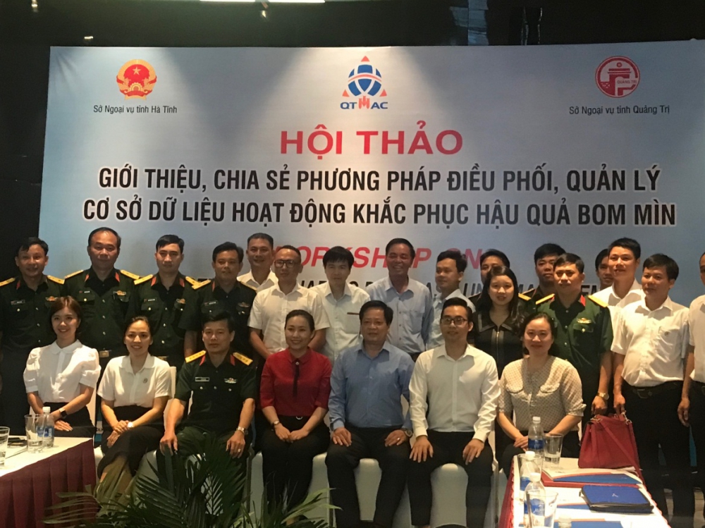 Trung tâm Hành động bom mìn tỉnh Quảng Trị tổ chức Hội thảo Giới thiệu, chia sẻ phương pháp điều phối, quản lý cơ sở dữ liệu hoạt động khắc phục hậu quả bom mìn tại tỉnh Hà Tĩnh. 
