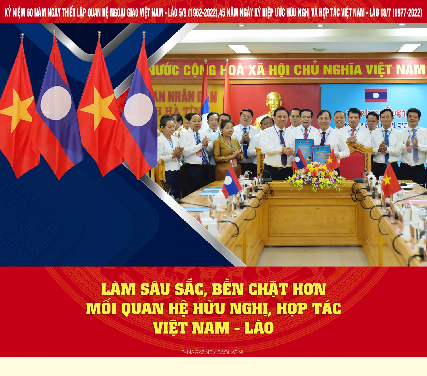 Làm sâu sắc, bền chặt hơn mối quan hệ hữu nghị, hợp tác Việt Nam - Lào