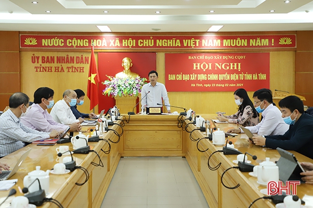 Hà Tĩnh phấn đấu thuộc nhóm 15 tỉnh, thành đứng đầu về chính quyền số vào năm 2030