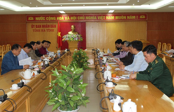  Đại sứ Việt Nam tại Lào làm việc tại Hà Tĩnh