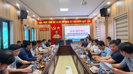 HÀ TĨNH TỔ CHỨC LỄ KÝ BIÊN BẢN BÀN GIAO ĐOẠN BIÊN GIỚI,...